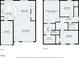 Floor plans for first and second floors, showing layout of rooms with dimensions at 1711 Taynton Cir, Kennesaw, GA 30152