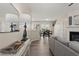 Open living area and dining area with hardwood floors and neutral decor at 1711 Taynton Cir, Kennesaw, GA 30152