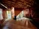 Unfinished basement with framing offering potential for customization and expansion at 25 Derby Dr, Hiram, GA 30141