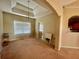 Bright living room features a chandelier and large window at 25 Derby Dr, Hiram, GA 30141