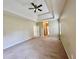 Expansive main bedroom boasts tray ceilings and lots of open space at 25 Derby Dr, Hiram, GA 30141