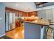Kitchen with stainless steel appliances, granite countertops, and dark wood cabinetry at 1133 Church St # 6, Covington, GA 30014