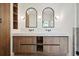 Luxurious bathroom with a double vanity, modern fixtures, and stylish lighting at 1570 Flat Shoals Se Rd # 7, Atlanta, GA 30316