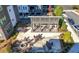 Aerial view of a community area with outdoor seating and a fire pit at 383 Pratt Se Dr # 506, Atlanta, GA 30315