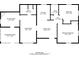 Detailed floor plan showing the layout and dimensions of the home's rooms at 9186 Puckett St, Covington, GA 30014