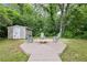 Charming backyard fire pit area with chairs, ideal for cozy evenings and outdoor gatherings at 1222 Crestwood Se Dr, Atlanta, GA 30316