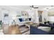 Stylish living room showcasing hardwood floors, ceiling fan, and lots of natural light at 1222 Crestwood Se Dr, Atlanta, GA 30316