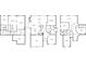 Combined first, second, and basement floorplan of the house at 3803 Mill Creek Ct, Atlanta, GA 30341