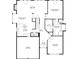 Main floorplan featuring a living room, kitchen, dining room, and garage at 3803 Mill Creek Ct, Atlanta, GA 30341
