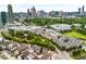 Scenic aerial view featuring the community and surrounding neighborhood with the Atlanta skyline in the background at 400 17Th Nw St # 1315, Atlanta, GA 30363