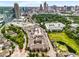 Aerial view of the community and surrounding neighborhood with the Atlanta skyline in the background on a sunny day at 400 17Th Nw St # 1315, Atlanta, GA 30363