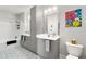 Bathroom with double sinks, modern fixtures, and stylish design at 400 17Th Nw St # 1315, Atlanta, GA 30363