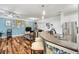 Spacious living area with an open layout, modern décor, and a stylish kitchen at 400 17Th Nw St # 1315, Atlanta, GA 30363