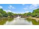 Charming community pond featuring a fountain and footbridge at 400 17Th Nw St # 1315, Atlanta, GA 30363