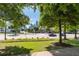 Street view featuring lush greenery, a beautiful landscape, and the city skyline in the distance at 400 17Th Nw St # 1315, Atlanta, GA 30363