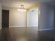 Open floor plan from the living room view to another room featuring gray paint at 4018 Woodridge Way, Tucker, GA 30084