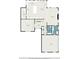 Floor plan of the main level showing layout of kitchen, living room, and Gathering room at 1751 Bergen Ct, Lawrenceville, GA 30043