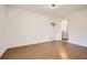 Spacious bedroom with wood floors and ensuite bathroom access at 4201 Regal Ridge Rd, Austell, GA 30106