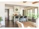 Modern kitchen with an island and bar stools at 4496 Sardis Church Rd, Buford, GA 30519