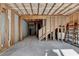 Unfinished basement featuring exposed beams and studs with concrete flooring and walls at 2272 Misty Brook Ct, Buford, GA 30519