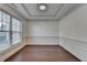 Dining room with hardwood floors, offering a clean and inviting space for entertaining guests at 2272 Misty Brook Ct, Buford, GA 30519