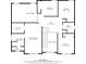 Upstairs floor plan includes primary bedroom, additional bedrooms, hall and baths with measurements at 3317 Ridgemill Cir, Dacula, GA 30019