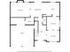 Detailed floor plan showcasing the layout of the first floor with kitchen, living spaces, and garage at 3317 Ridgemill Cir, Dacula, GA 30019