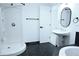 Bathroom with shower and separate sink and vanity at 110 Ridge Se Ct, Mableton, GA 30126