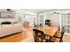 Bright and airy living room and dining area featuring hardwood floors and an open layout at 1834 Kimberly Sw Dr, Marietta, GA 30008