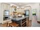 Kitchen with stainless steel appliances, granite countertops, custom cabinetry, and hardwood floors at 4030 Muirfield Ln, Marietta, GA 30068