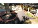 Aerial view of the front yard with meticulous landscaping and brick walkway at 4157 Town Branch Ct Sw, Covington, GA 30014