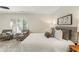 Bedroom featuring shuttered windows, seating area, and a calming color palette at 72 Ivy Ne Pkwy, Atlanta, GA 30342