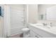 Well-lit bathroom featuring a shower-tub combo, a toilet, and a vanity with storage at 2617 Cacao Sq, Acworth, GA 30101