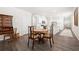 Inviting dining area with hardwood floors connects the kitchen and living room at 2617 Cacao Sq, Acworth, GA 30101