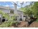 Private backyard with patio, perfect for outdoor dining and relaxation with mature landscaping and fencing at 3065 Camden Way, Alpharetta, GA 30005