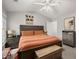 Comfortable bedroom with neutral tones, vaulted ceiling and ample natural light at 3065 Camden Way, Alpharetta, GA 30005