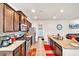 This well-equipped kitchen features granite countertops and stainless steel appliances at 637 Sunflower Dr, Canton, GA 30114
