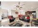 Spacious living room merges with open kitchen, ideal for entertaining at 637 Sunflower Dr, Canton, GA 30114