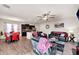 The open-concept living space combines living, dining, and kitchen areas at 637 Sunflower Dr, Canton, GA 30114