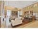 Spacious common area with bar seating, living room seating and a fireplace at 1820 Peachtree Nw St # 1008, Atlanta, GA 30309