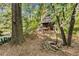 Exterior view of a charming home surrounded by lush landscaping and nature at 2287 Armand Ne Rd, Atlanta, GA 30324