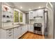Well-lit kitchen featuring modern appliances, white cabinetry, and a window over the sink at 2287 Armand Ne Rd, Atlanta, GA 30324
