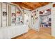Unfinished basement space with exposed beams, shelving, and storage area at 3902 Concord Walk Se Dr, Smyrna, GA 30082