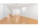 Finished basement featuring laminate flooring and white walls at 3902 Concord Walk Se Dr, Smyrna, GA 30082