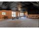 Spacious unfinished basement with a ping pong table, ready for customization at 12640 Hearthstone Way, Alpharetta, GA 30009