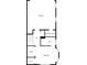 Basement floor plan featuring a garage, bath, and bedroom at 1200 Virginia Ct # 101, Atlanta, GA 30306
