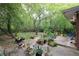 Spacious backyard with patio and plenty of foliage at 2383 N Decatur Rd, Decatur, GA 30033