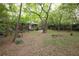 Expansive backyard with mature trees providing ample shade, offering a tranquil and private outdoor setting at 2383 N Decatur Rd, Decatur, GA 30033