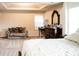 Bedroom showcasing furniture and design with vaulted ceilings and two windows at 3830 Kittery Pt, Snellville, GA 30039