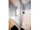 Main bathroom with a garden tub, separate shower, gray paint, and neutral tile flooring at 794 Lucas Dr, Hampton, GA 30228
